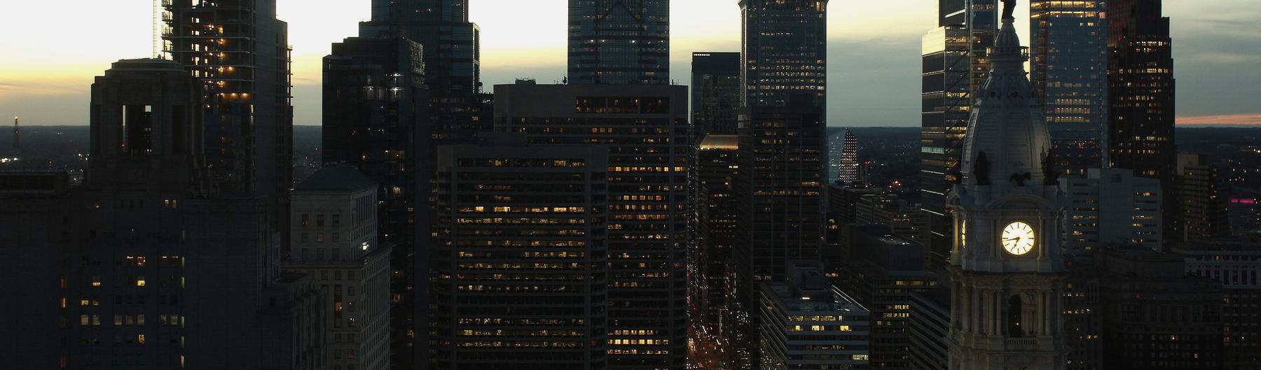 The Center City Philadelphia skyline
